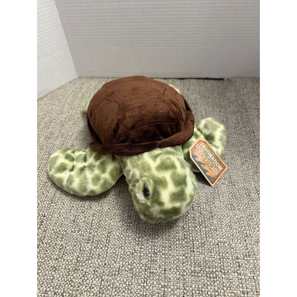 Aurora Destination Nation Sea Turtle Plush 13" Stuffed Animal WITH TAGS